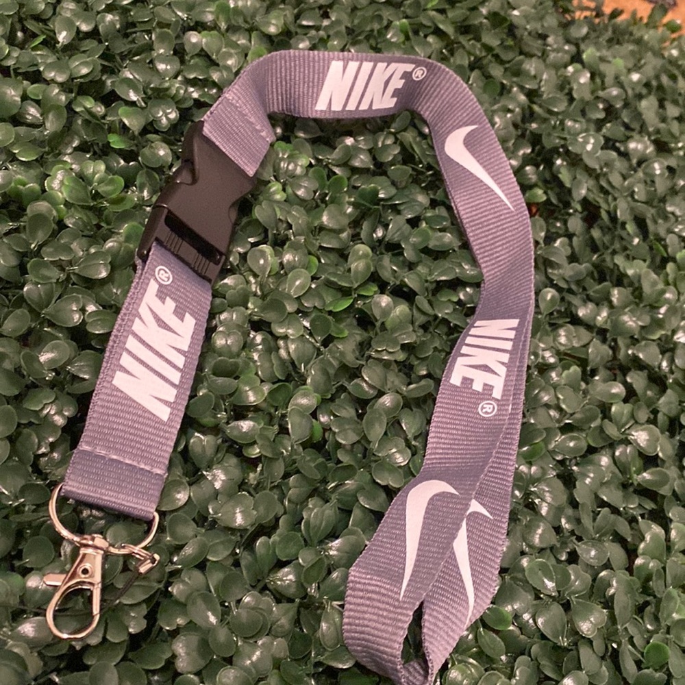 Nike Detachable Lanyard Gray & White